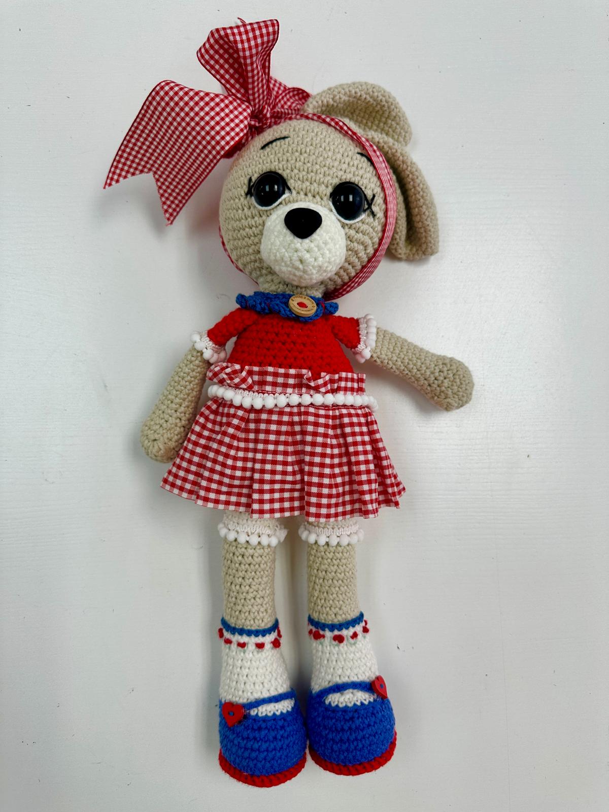 amigurumi conejo lazo 38cm